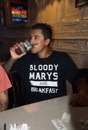 Bloody Marys Are Breakfast - Black Unisex T-Shirt