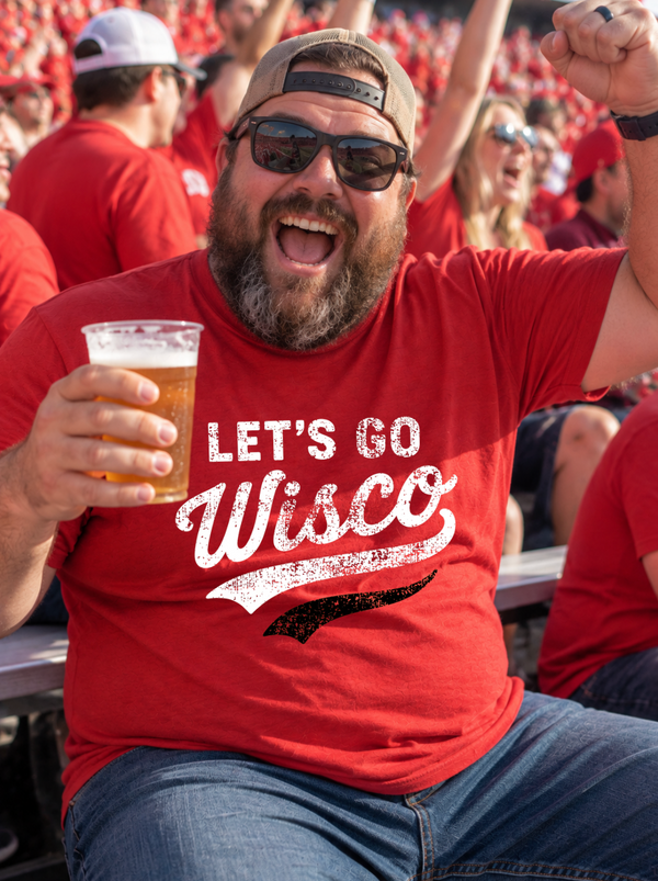 Let's Go Wisco - Red Unisex TShirt