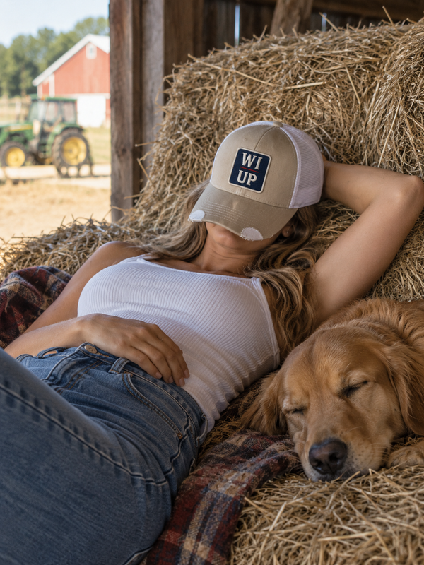 WI UP Cow Hat - Vingate Trucker Hat