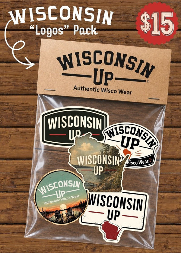 Wisconsin "Logos" Sticker Pack
