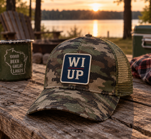 WI UP Camo Low-Profile Snapback