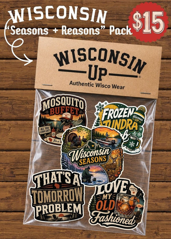 Wisconsin "Seasons + Reasons" Sticker Pack
