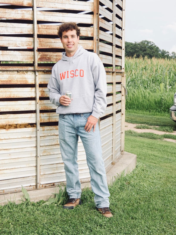 Wisco (Varsity) - Gray Unisex Hoodie
