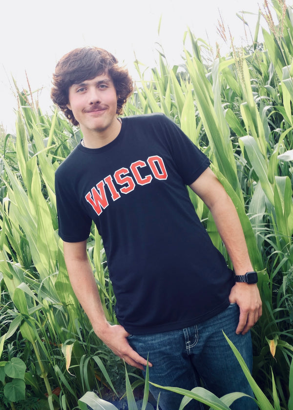 Wisco (Varsity Edition) - Black Unisex TShirt
