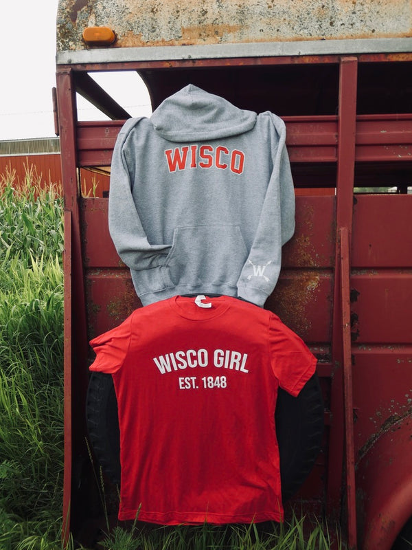 Wisco (Varsity) - Gray Unisex Hoodie