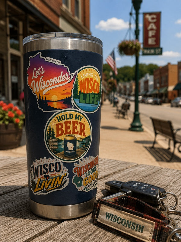 Wisconsin "Wisco Livin" Sticker Pack