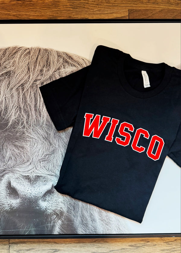 Wisco (Varsity Edition) - Black Unisex TShirt