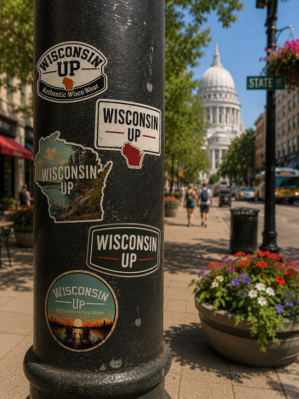 Wisconsin "Logos" Sticker Pack