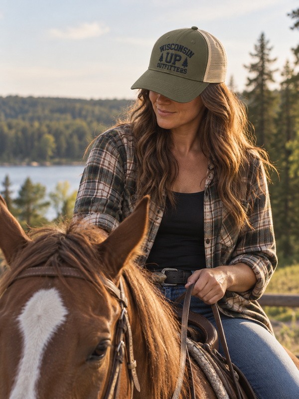 Wisconsin Up Outfitters Trucker Hat