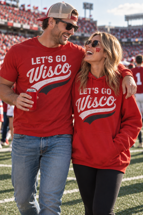 Let's Go Wisco - Red Unisex TShirt