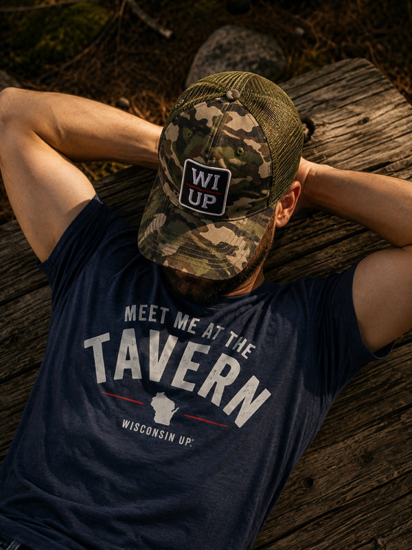 WI UP Camo Low-Profile Snapback