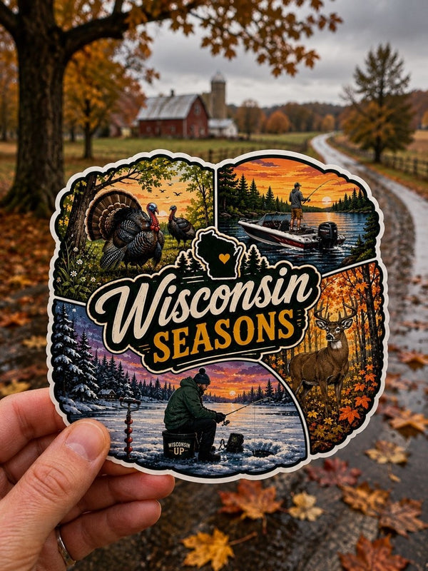 Wisconsin "Seasons + Reasons" Sticker Pack