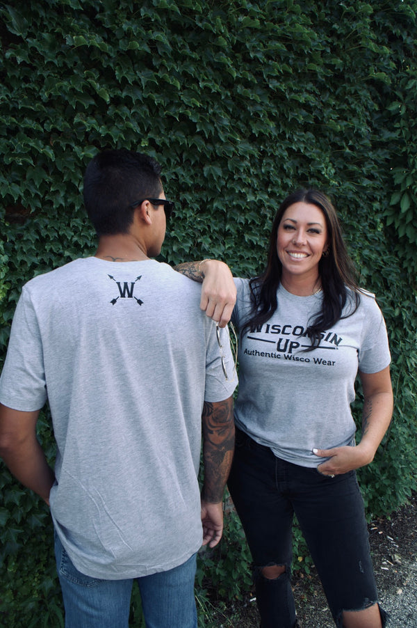 Wisconsin Up - Unisex Gray TShirt