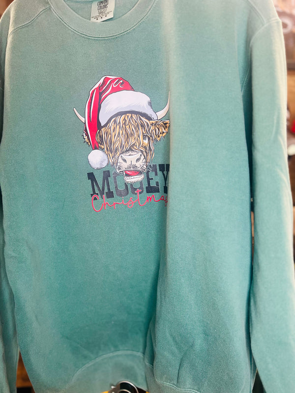 Mooey Christmas - Unisex Crewneck Sweatshirt