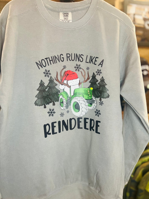 Nothing Runs Like A Reindeere - Unisex Crewneck Sweatshirt