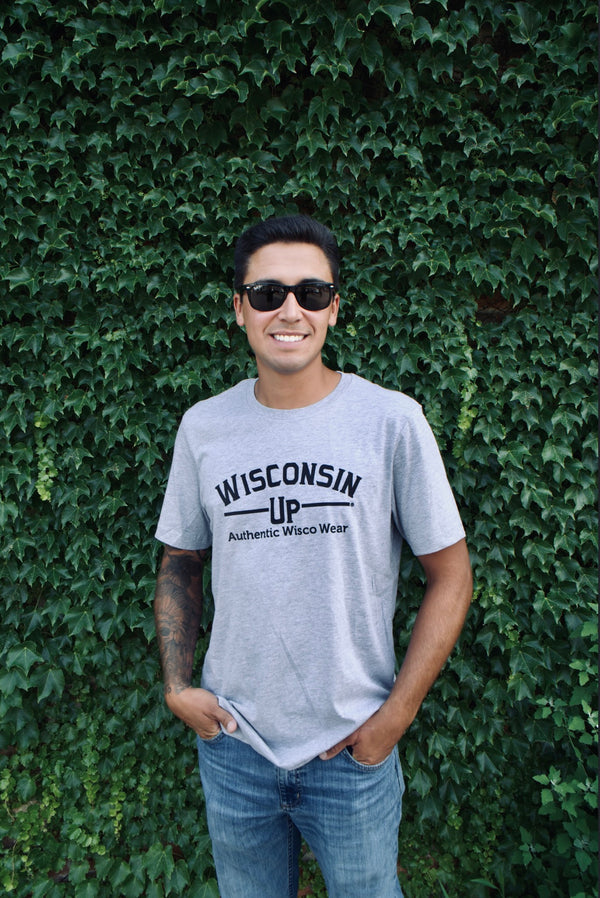 Wisconsin Up - Unisex Gray TShirt
