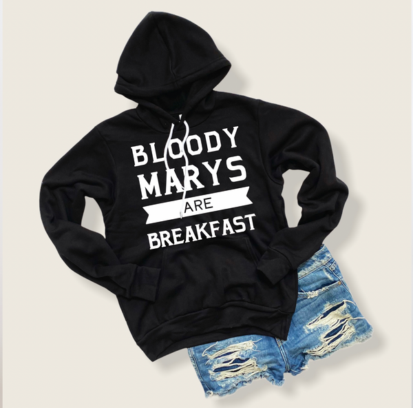 Bloody Marys Are Breakfast - Black Unisex Hoodie