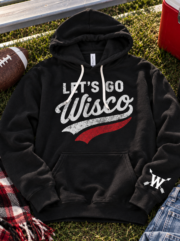 Let's Go Wisco - Black Unisex Hoodie
