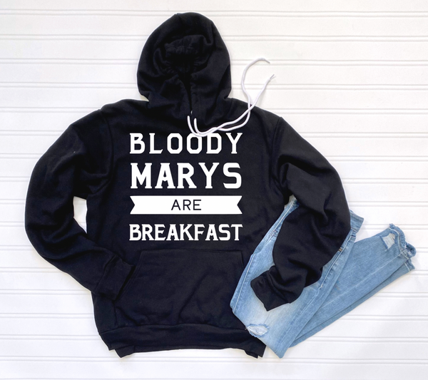 Bloody Marys Are Breakfast - Black Unisex Hoodie