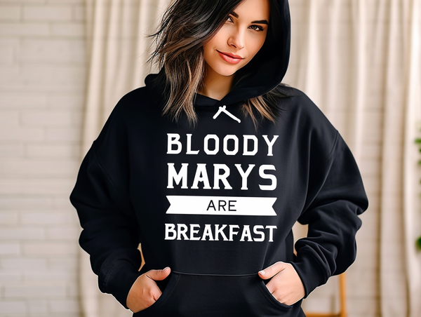 Bloody Marys Are Breakfast - Black Unisex Hoodie