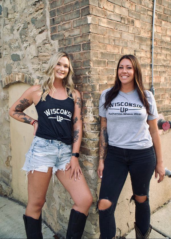 Wisconsin Up - Unisex Gray TShirt