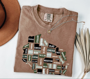 Wisconsin Counties - Unisex TShirt