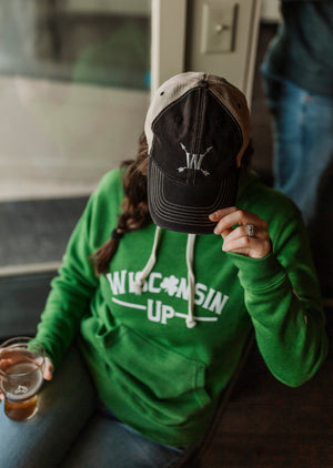 Wisconsin Up (Shamrock) - Unisex Hoodie