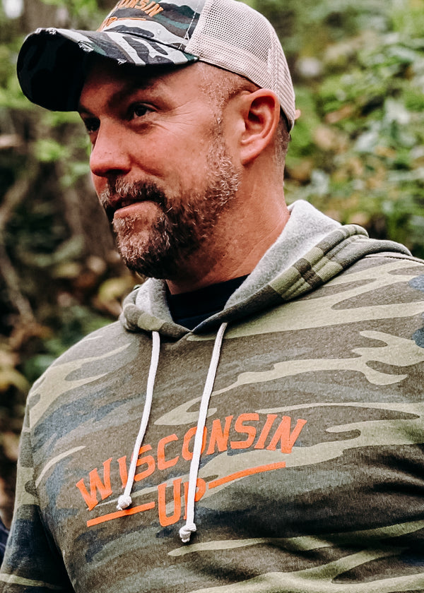Wisconsin Up - Unisex Camo Hoodie