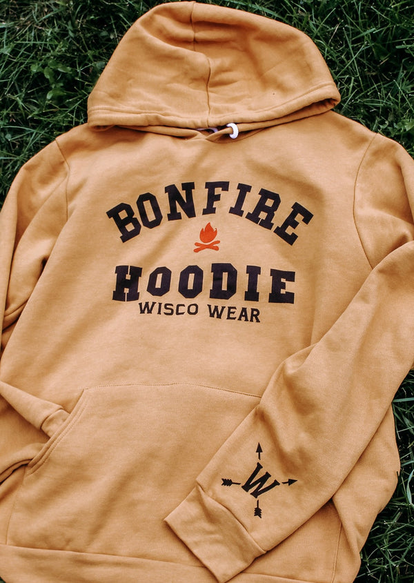 Cozy "Bonfire Hoodie" perfect for cool evenings around the fire.