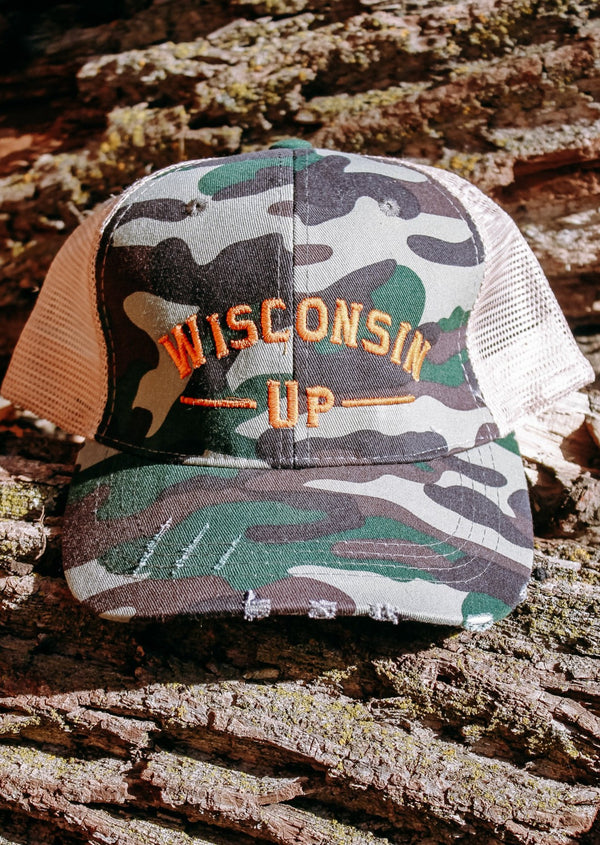 Wisconsin Up - Camo Standard Profile Hat