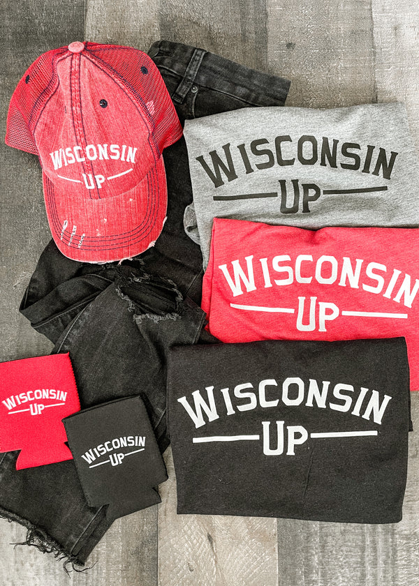 Wisconsin Up - Gray TShirt