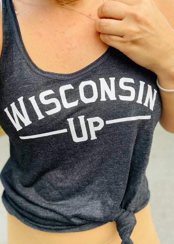 Wisconsin Up - Ladies Racerback Tank