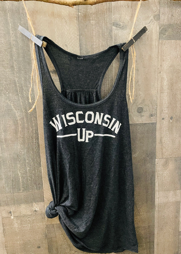 Wisconsin Up - Ladies Racerback Tank