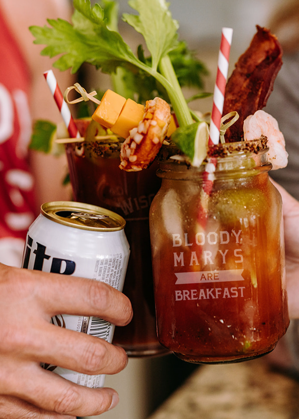 Bloody Marys Are Breakfast - Mason Jar