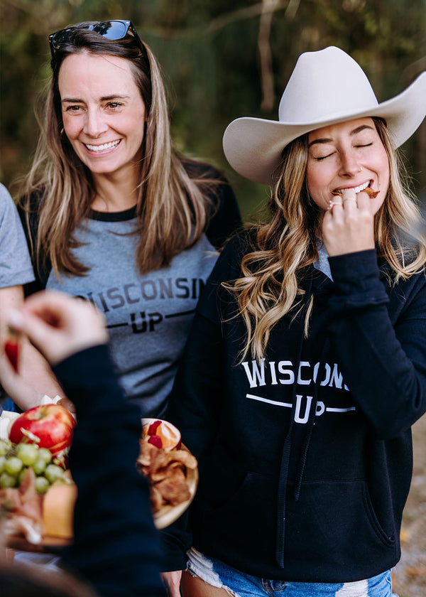 Wisconsin Up - Black Hoodie