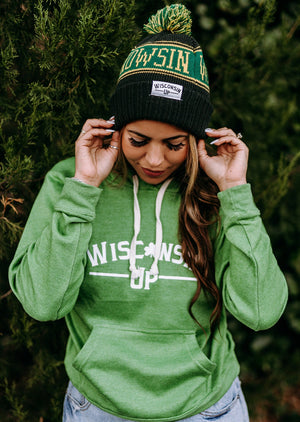 Wisconsin Up (Shamrock) - Unisex Hoodie